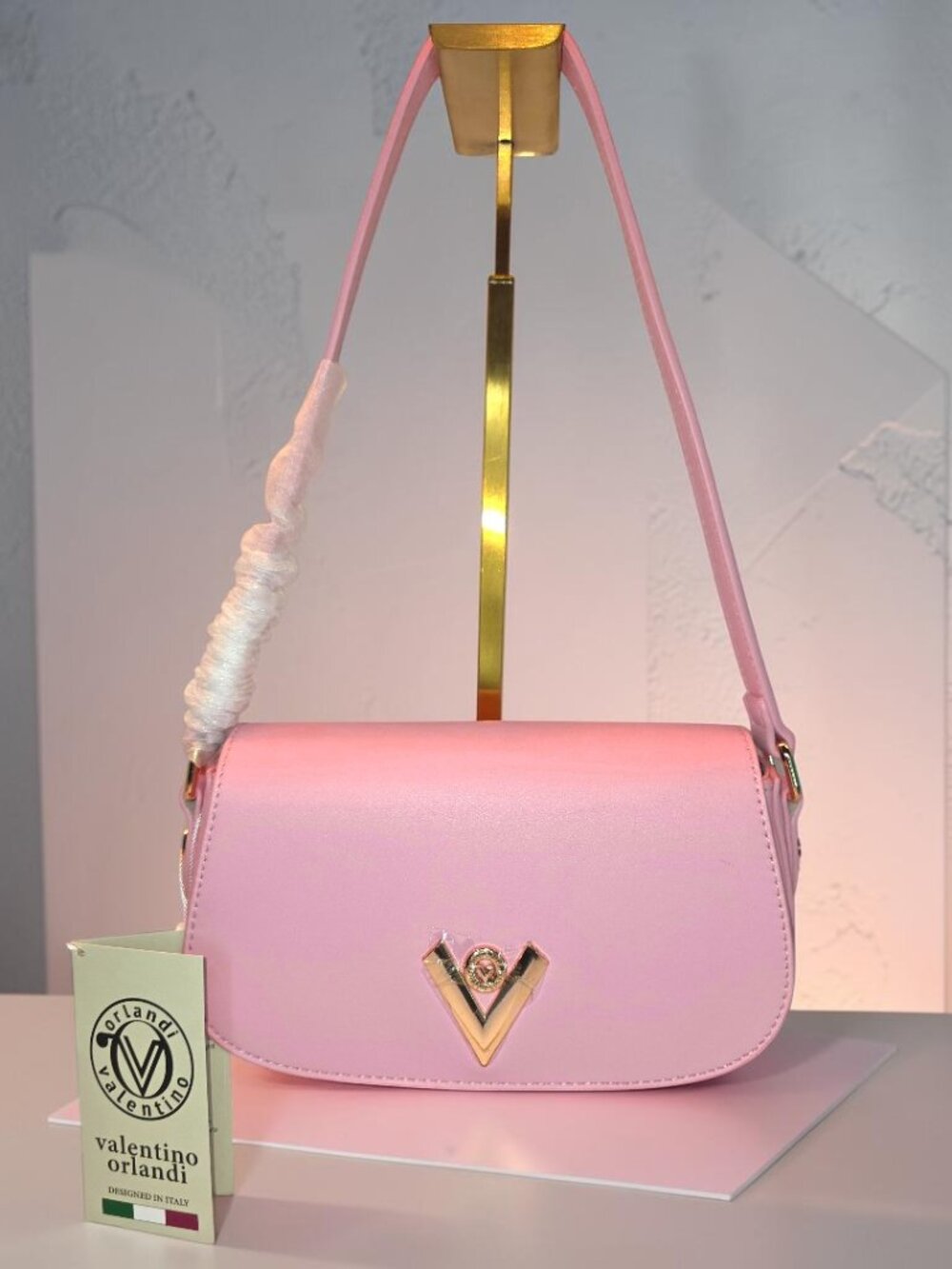 Pink Petite Shoulder Bag by Valentino Orlandi  NWT